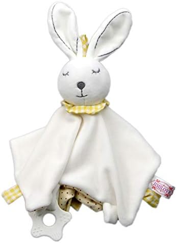 LilyFM Newborn Baby Comforter Toy Soft Sleeping Comfort Blanket Cute Animal Design Safe Cuddle Cloth - Bunny