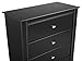 Black Kallisto 6 Drawer Dresser