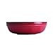 Rachael Ray Cucina Dinnerware 4-Piece Stoneware Fruit Bowl Set, Cranberry Red