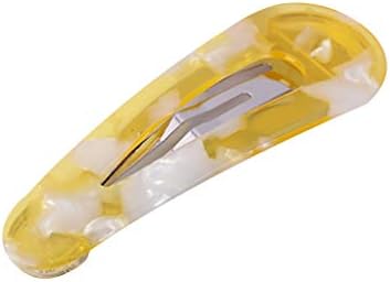 Kleinrv 髪留め かみどめ ヘアピンベビー アクリルヘアピン レディース サイドヘアクリップ レトロ 水滴 ストレートヘアクリップ 少女 ヒョウ