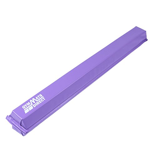 gymmatsdirect Gymnastics Balance Beam, 8' Long Folding Floor Balance Beams for Kids Home Practice by (Purple, 8 Feet)