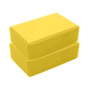 555 SFHHJSA 2pcs Yoga Blocks Odour Resistant EVA Foam Exercise Bricks High Density Non Slip Yoga Mat Brick Stretch Pilates Block for Crossfit Exercise Workout Training Bodybuilding Equipment