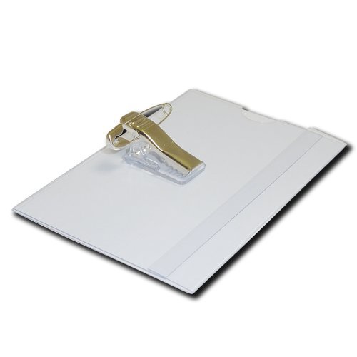 Customcard ltd® Conference Badges with Pin Combi Clip Name Badges Pack of 50 Size 60 x 90mm