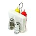 Tablecraft Products Retro Condiment Caddy Set, 1 Pack, Stainless Steel