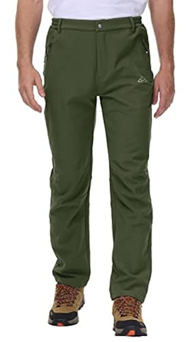 Rdruko Men's Snow Pants Waterproof Insulated Winter Ski Hiking