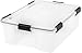 IRIS 41.2 Quart WeatherPro™ Storage Container Box Bin with Seal Latching Lid, Clear