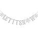 Christmas Snowflakes Banner Kit Silver Glitter Let It Snow Garland For Winter Holiday Merry Christmas Party Decoration