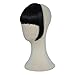 REECHO Fashion Full Length Synthetic 1 Piece Layered Clip in Hair Bangs Fringe Hairpieces Hair Extensions Color - Jet Black