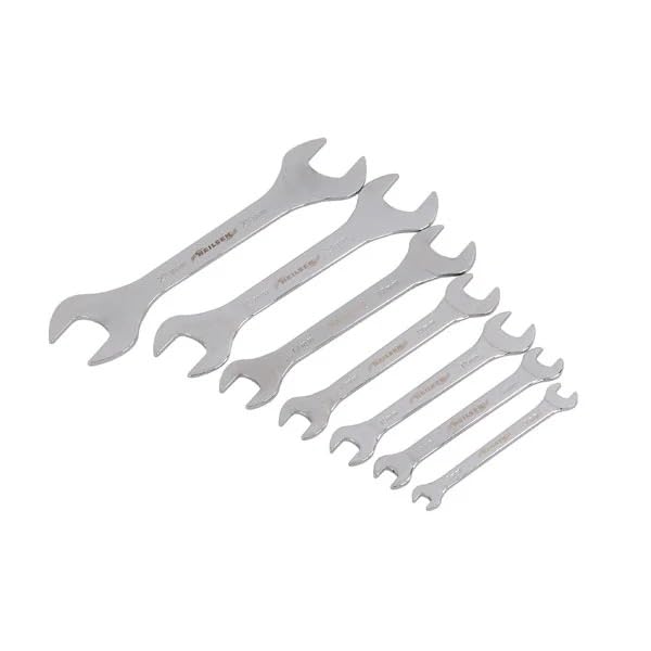 Neilsen CT4953 7-Piece Extra Thin Metric Spanner Set - 3mm Thickness - Chrome Plated & Mirror Polished - Ideal for Confined Spaces