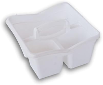 Small Utility Storage Caddy Tote - White