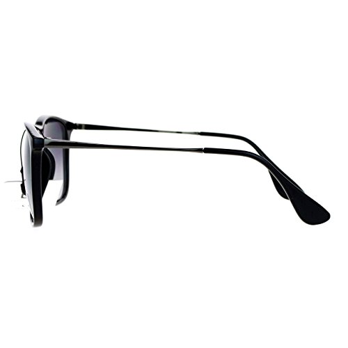UV Protection Unisex Sunglasses Classic Hipster Square Frame Shades Black
