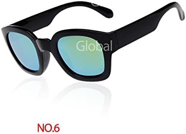 Meidus Mei Unisex Classic Vintage Big Rimmed Frame UV400 Protection Sunglasses for Hiking Fishing Running Hunting Outdoor Activities No.6 Golden