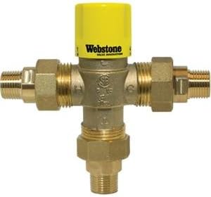 Webstone 74104W 1 Inch Mip Thermostatic Mixing Valve