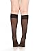 Women's 6 Pack Silky Sheer Knee High trouser socks reinforced toe(black)