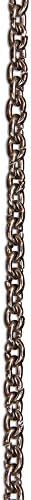 RCH Hardware Decorative Polished Nickel Solid Brass Chain for Hanging, Lighting - Standard Small Unwelded Links