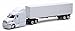 New Ray SS-15553D 1: 43 Long Haul Trucker - Peterbilt Model 387 (Plain White)