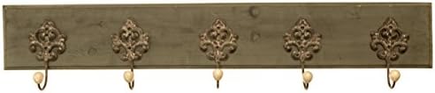 Avignon Rustic Hook Rail Coat Rack 35 inches wide and 4.5 inches high