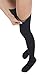 JOMI COMPRESSION Thigh High Collection, 20-30mmHg Premiere Closed Toe Made In USA 240 (X-Large, Black)