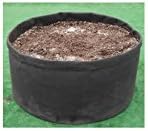 RootEase 7 Gallon Garden Planting Aeration Fabric Container, Heavy Durable Fabric Grow Pots, Perfect Heavy Harvest Planter Raised Bed, Best Root Treatment Eco-Friendly Grow Bags, Black, 9.5X14X14 inch
