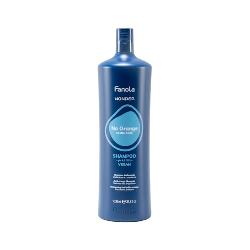 Fanola Wonder NoOrange Shampoo, Champú Anti-Anaranjado, 1000 ml