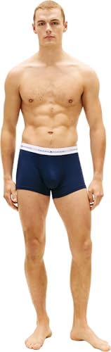 Uomo Pantaloncini Boxer Confezione da 3 con Fascia con Logo, Multicolore (Arm Grn/WDG Blu/Ptch Blu), L