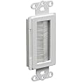 Arlington Industries CED135-10 Cable Entry Device with Brush-Style Opening, 1-Gang, White, 10-Pack