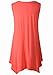 LARACE Women Plus Size Solid Basic Flowy Tank Tops Summer Sleeveless Tunic