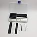 Heat Shrink Tubings for Wire Repair and Electrical Splices Assorted in Tool Box (150PCS/Black and White/8 Sizes)