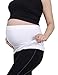 Womens Maternity Belly Band Pregnancy Belt Comfort Belly Bands for Pregnancy 2 Pack White,Black S