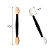 CINEEN 80 Pack Disposable Dual Sided Eyeshadow Brush Sponge Tipped Oval Makeup Eyeliner Brush Makeup Applicator