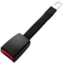 Lvescar E11 Safety Certified 9.8" Rigid Car Seat Belt Extender (7/8 Inch Wide Metal Tongue) - Buckles Right In, Raises Receptacle