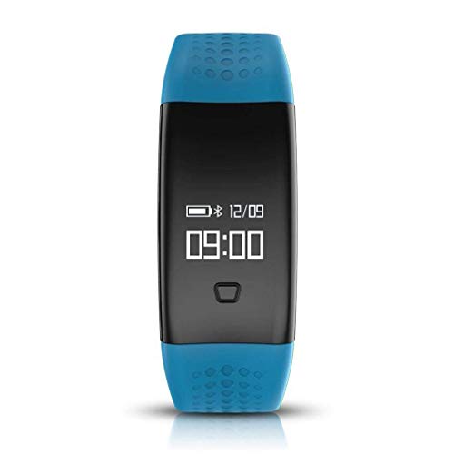 Fashion Clearance! Noopvan Bluetooth Smart Watch Wristband Bracelet Pedometer Monitor Blood Pressure Blood Oxygen Heart Rate Fitness Health Sport Bracelet (Blue)