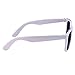 SCLM Wayfarer 80's Style Sunglasses 10 Bulk Pack Lot Neon Color Party Glasses (White 10 Pack)