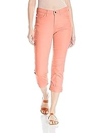 Pantalones de mezclilla modelo Cameron Cuffed, de ajuste fácil, para dama de Lee