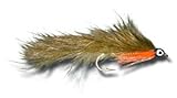 Zonker - Olive Fly Fishing Fly - Size 4 - 3 Pack