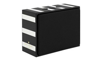 kate spade new york Portable Wireless Bluetooth Speaker - Black / Cream Stripe
