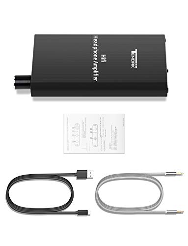 Headphone Amplifier, Tendak Portable HiFi Headphone Amp Support Impedance 16-300Ω and Gain Switch Rechargeable 3.5mm Earphone Amplifier for MP3 MP4 Phones Digital Players and Computers