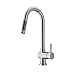 VIGO Gramercy 17'' H Single Handle Pull-Down Spout Kitchen Faucet in Stainless Steel-VG02008ST