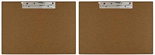 11x17 Hardboard Clipboard, 17 x 11 Inches, Brown (649461) (Twо Расk)