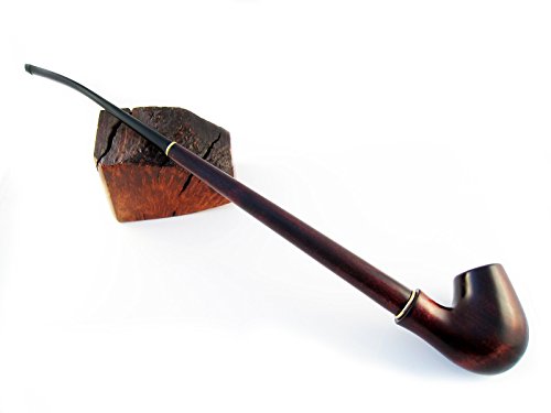 Churchwarden Tobacco Pipes of Pear Root, Wood Pipe "LORD OF THE RINGS" 13 inch/33 cm. Carving Handmade