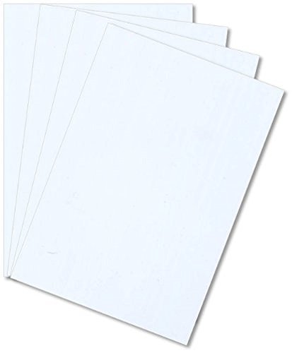 Styrene Sheets 7.6x11x.060 White - 4 Pack