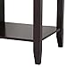 Yaheetech 3 Tier Solid Wood Buffet/Sideboard Table Console Sofa Table w/2 Grooved Cubby Storage Espresso Finished