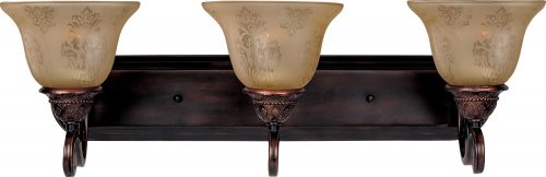 Symphony-3 Light Bath Vanity in Mediterranean style-26 Inches Wide by 8.5 inches high