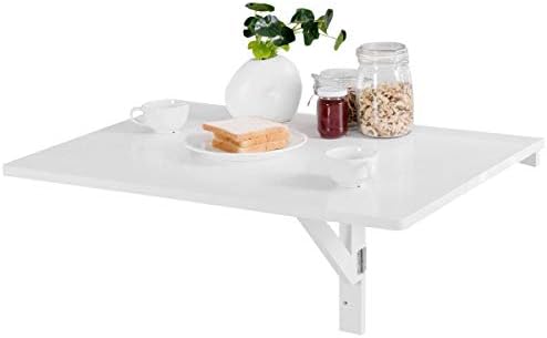 Seleq Pine Wood & MDF Wall Mount Drop Leaf Table