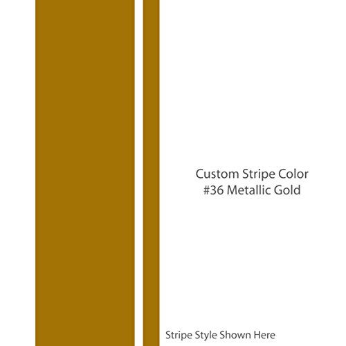 The JAKE 8" inch wide Custom Racing Stripes / Color METALLIC GOLD / Choose from 22 Stripe Width Options / car truck vehicle vinyl decal / Custom Made By 1060 Graphics (8" W x 72" L)