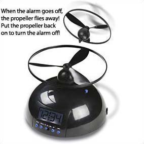 Tech tools flying alarm clock