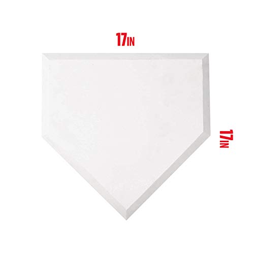 Franklin Sports Home Plate Baseball + Softball Rubber Home Plate