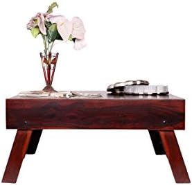 Ikiriya Sheesham Solid Wood Coffee Table |Center Table |Living Room Table - Walnut