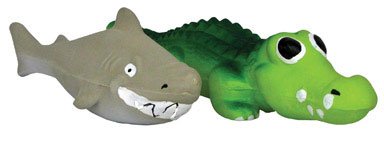 Boss Pet 52557 Assorted Latex Sea Creature Dog Toy with Squeaker