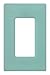 Lutron Claro 1 Gang Decorator Wallplate, SC-1-SG, Sea Glass